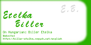 etelka biller business card